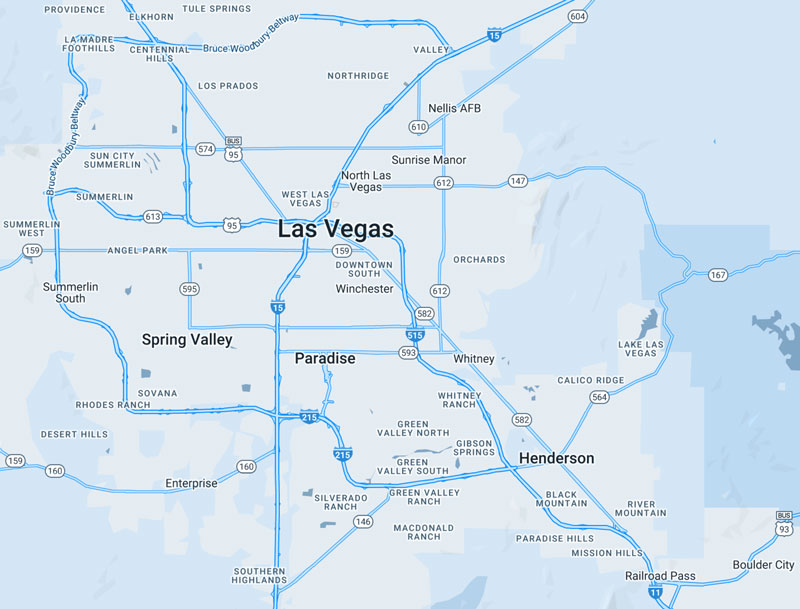 Image of Spot-On Appraisal Services Areas We Serve Map